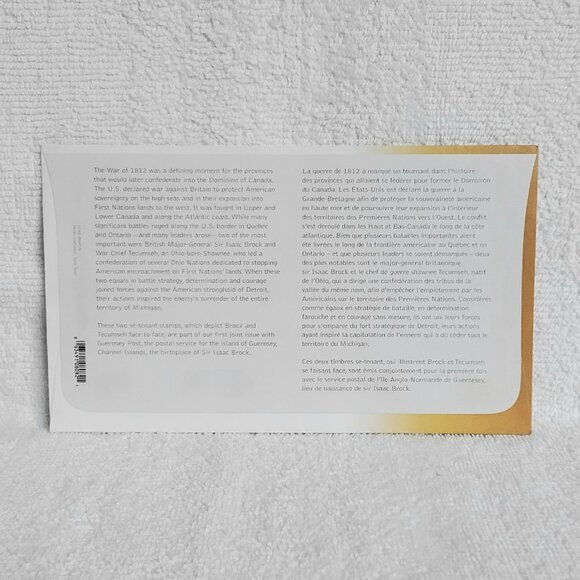 Sir Isaac Brock/Tecumseh Stamp Day of Issue 2012/06/15 Issue Tecumseh, Ontario!! - Picture 2 of 2